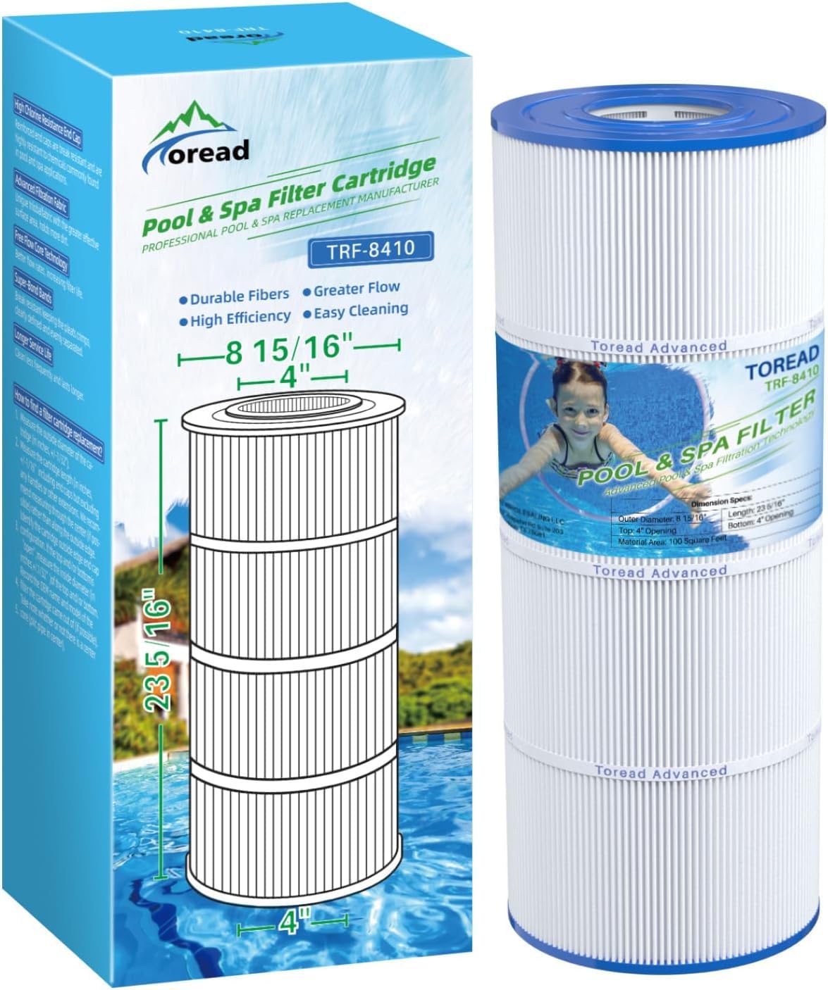 Amazon.com : TOREAD CS100 Pool Filter Replaces Jandy CS100